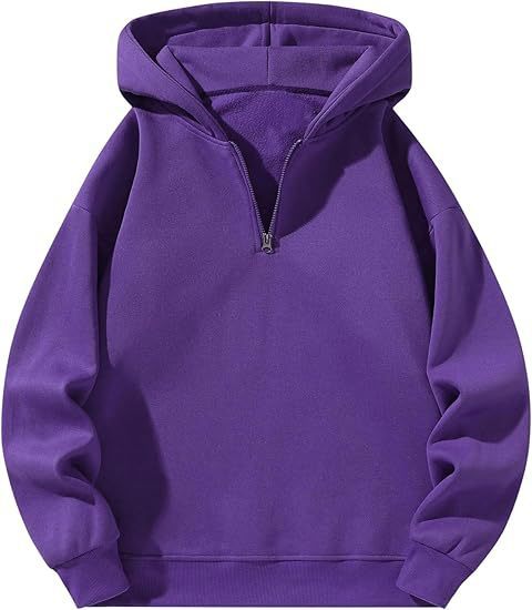 Hooded sweater for women with half zipper and soft inner lining Lune London