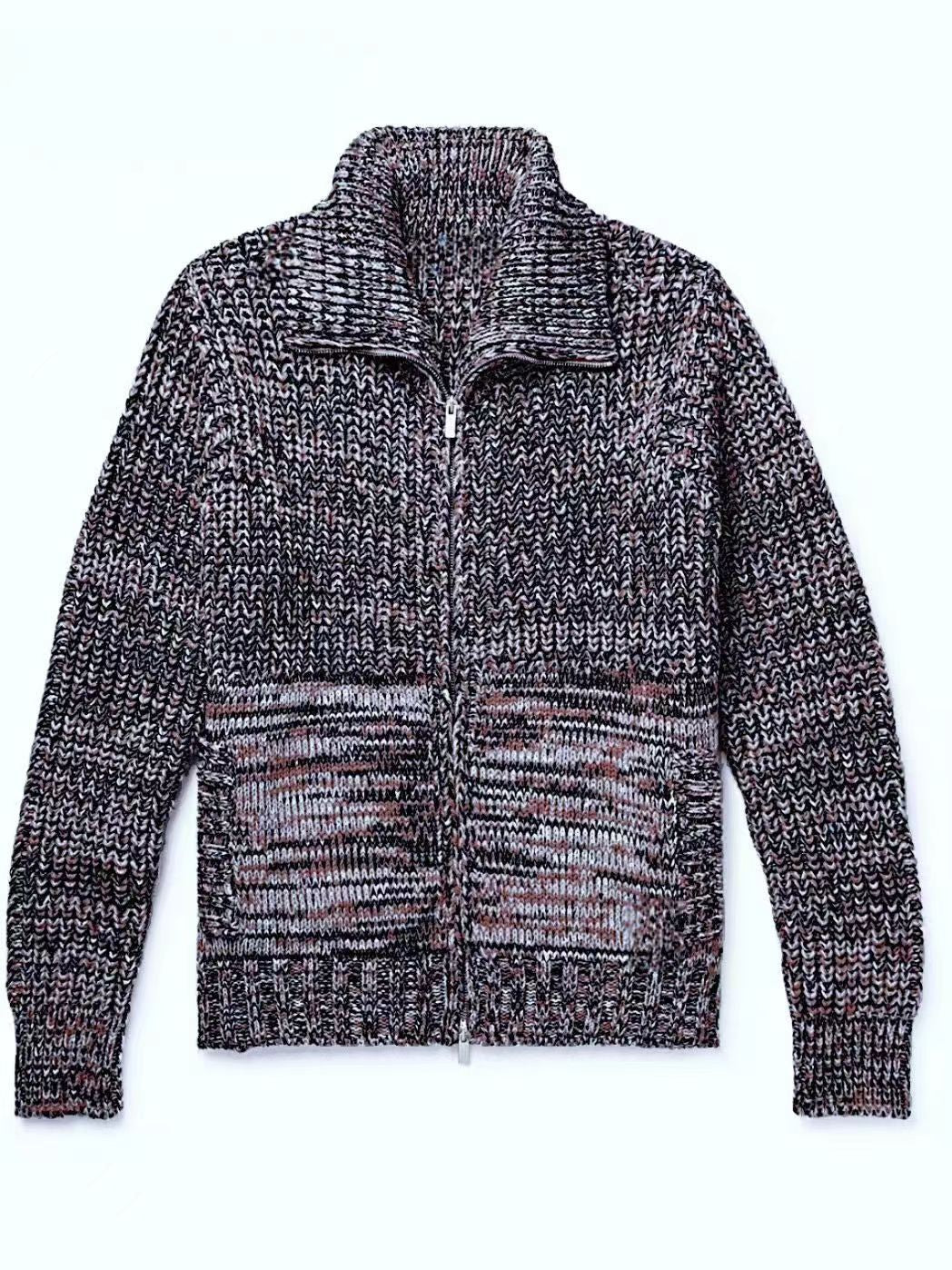 Women’s knit jacket with high collar Lune London