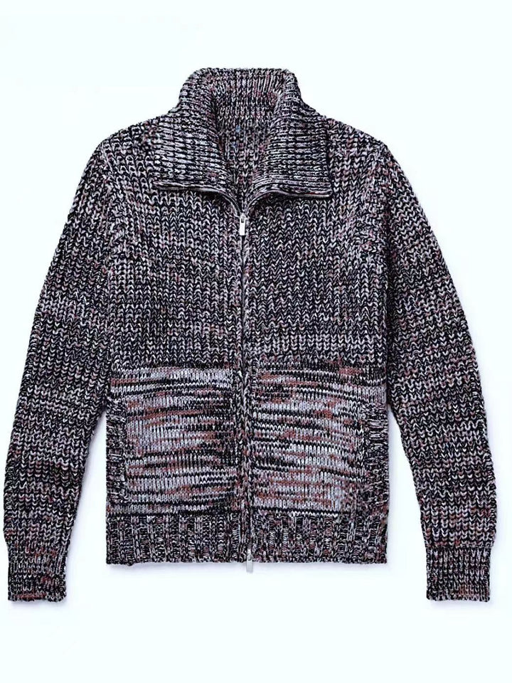 Women’s knit jacket with high collar Lune London