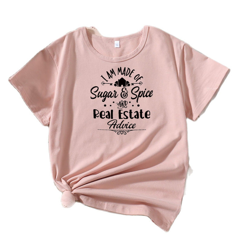 Chic and stylish graphic short sleeve t-shirt for women