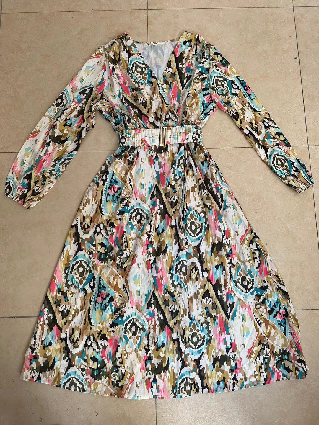 Chic and Stylish Women’s Bright Maxi Wrap Dress