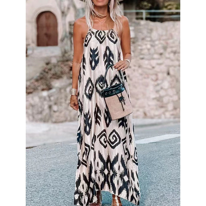 Lune London Bohemian Printed Maxi Dress for Women