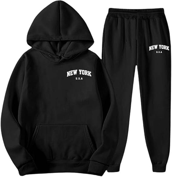 Women's Hooded Sweat Suit with high-quality material and modern lettering Chic & Stil