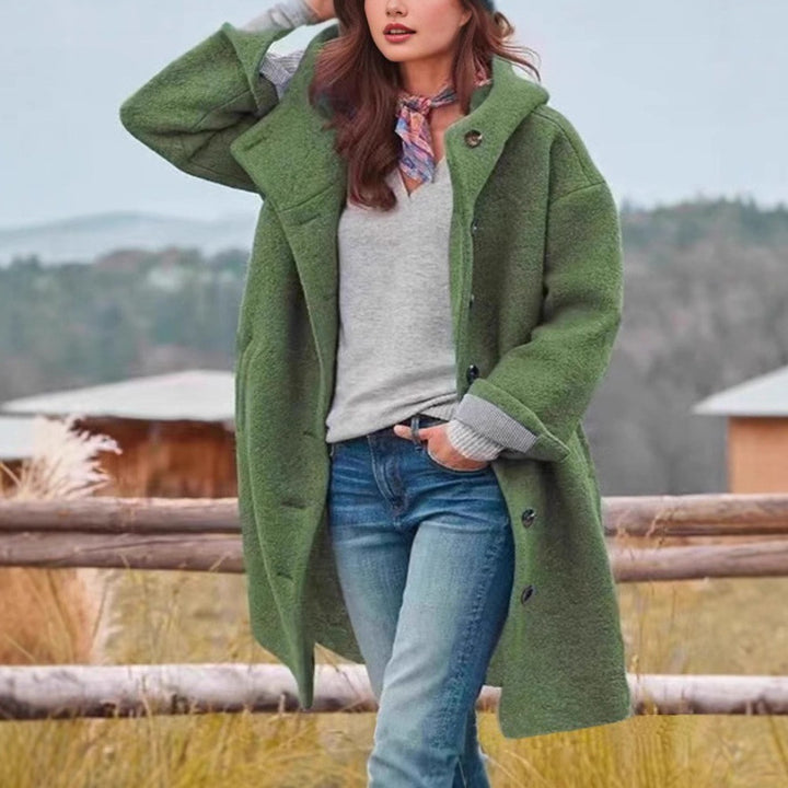 Lune London long sleeve puffer coat for women
