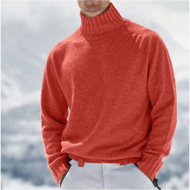 Men's Turtleneck Sweater Made Of High-Quality Wool with Textured Details Lune London