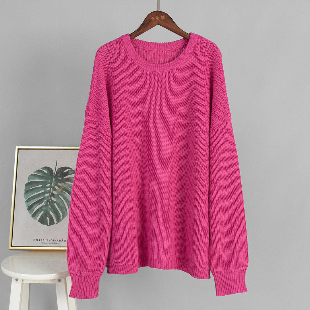 Pull en tricot surdimensionné pour femmes avec une coupe décontractée Chic & Stil