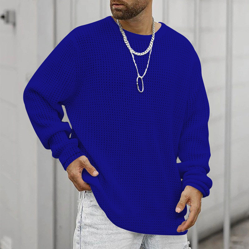 Men's chunky knit sweater with modern cut and cozy inner lining Lune London