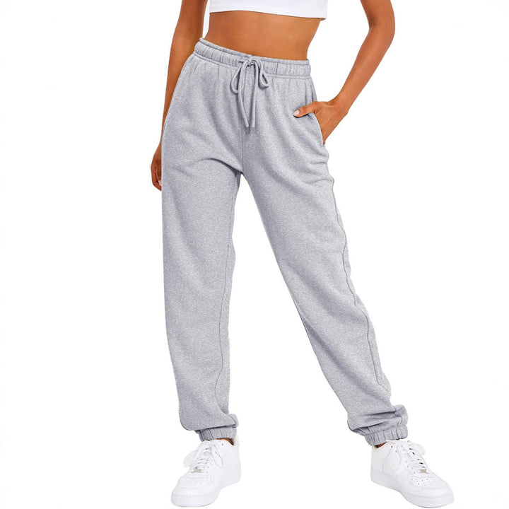 Women’s sporty leisure pants with elastic waistband and high-waisted cut Chic & Stil
