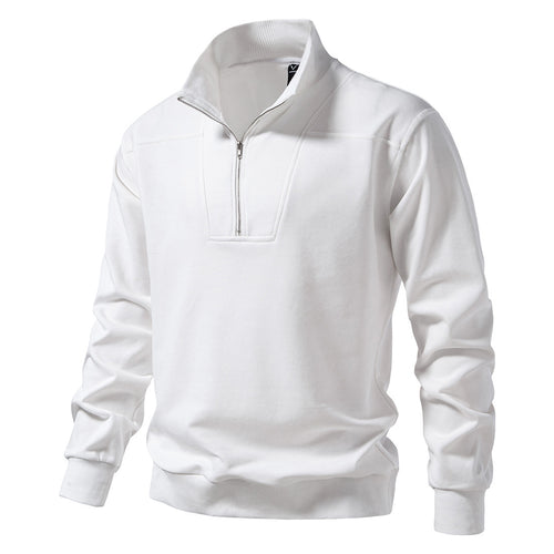 Men's high-neck sweater with half-zip closure and comfortable fit Lune London