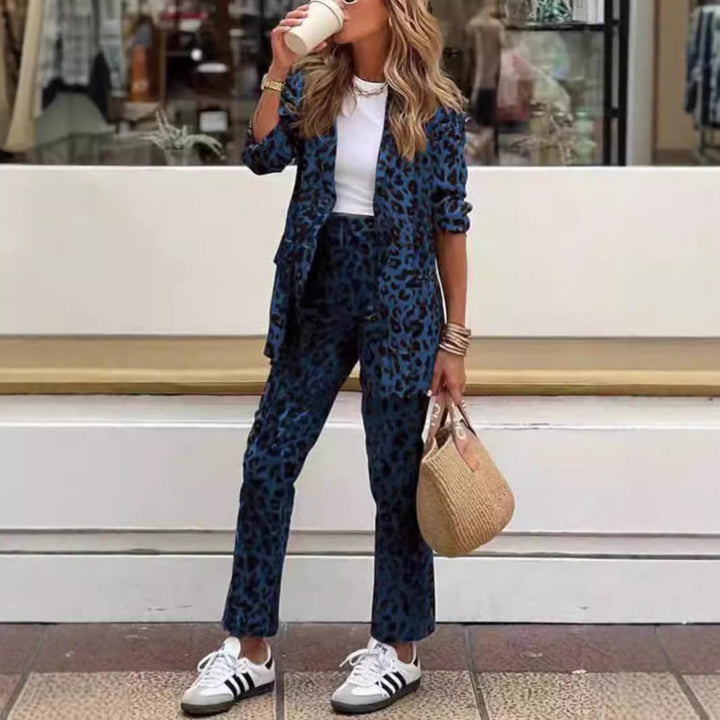 Veste Blazer Élégante Femme en Imprimé Animal Moderne Chic & Stil