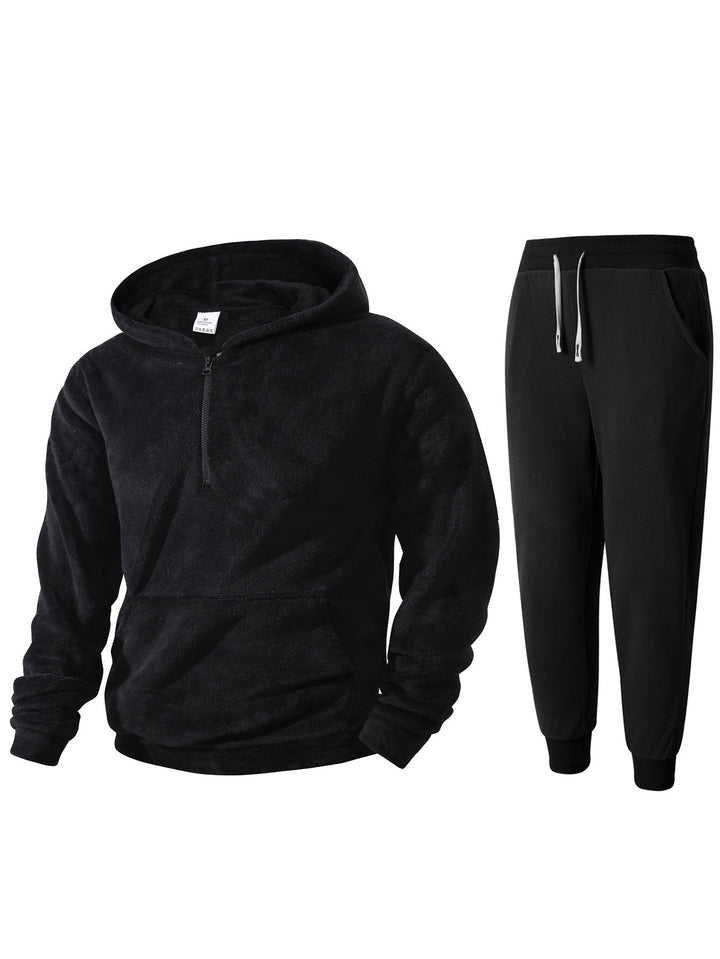 Men's cozy fleece hoodie and jogging pants Lune London