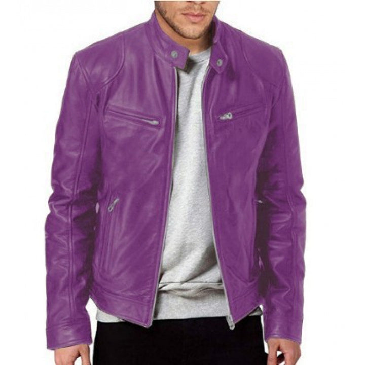 Premium leather biker jacket for men Lune London