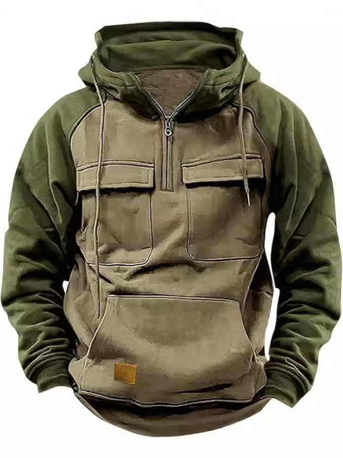 Functional hooded jacket for men with practical pockets Lune London