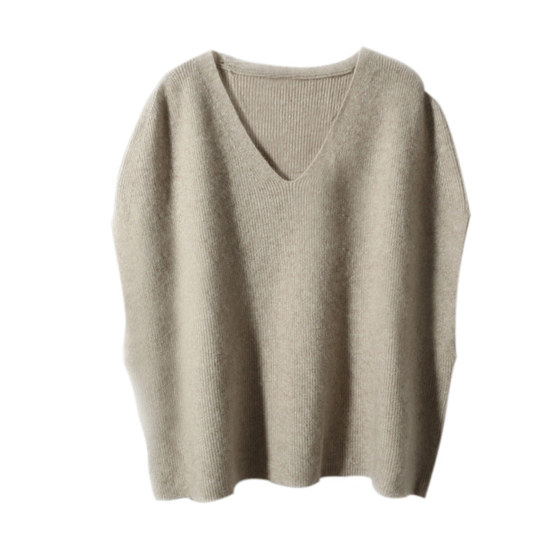 Ladies fashion knit poncho Lune London