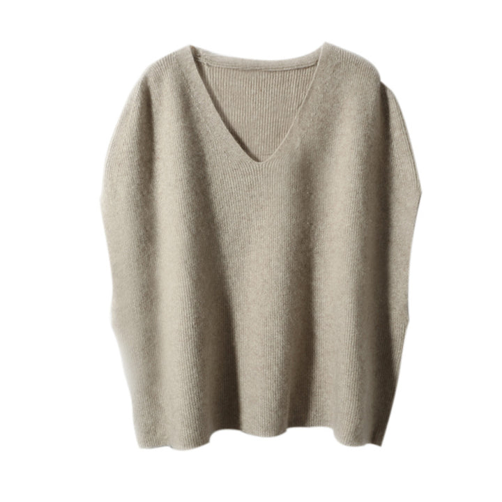 Ladies fashion knit poncho Lune London