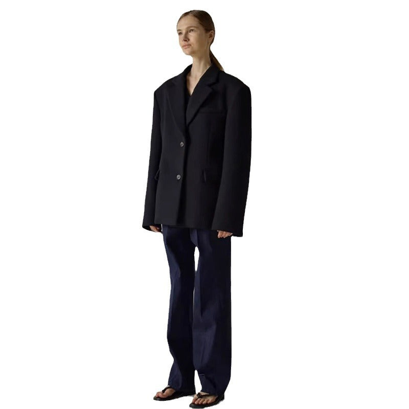 Blazer surdimensionné élégant pour femmes avec veste intérieure sophistiquée Chic & Stil
