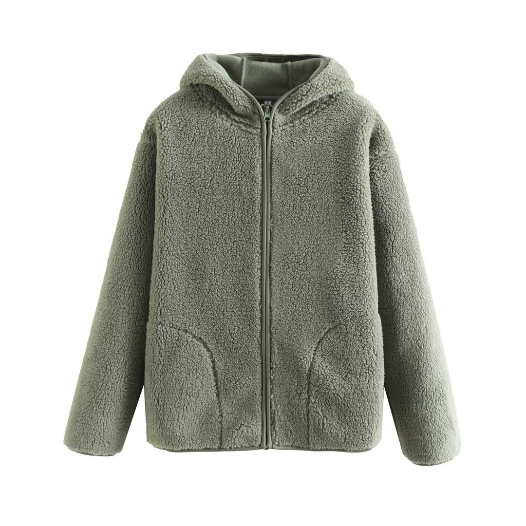 Veste en polaire confortable pour femmes avec capuche et poches pratiques Chic & Stil