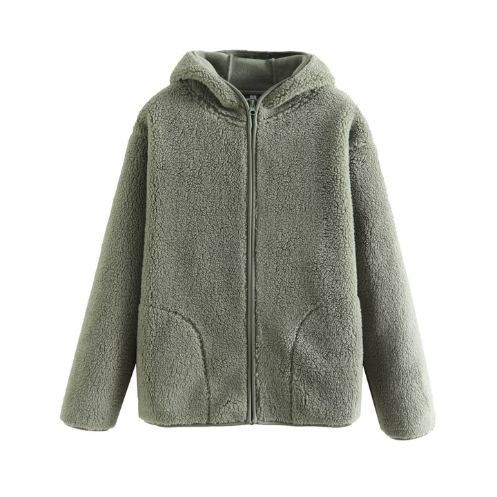 Veste en polaire confortable pour femmes avec capuche et poches pratiques Chic & Stil