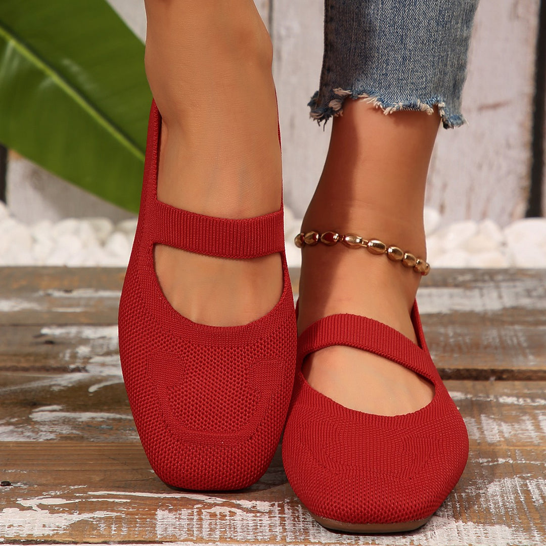 Ladies Cheerful Mary Jane Ballerinas Lune London