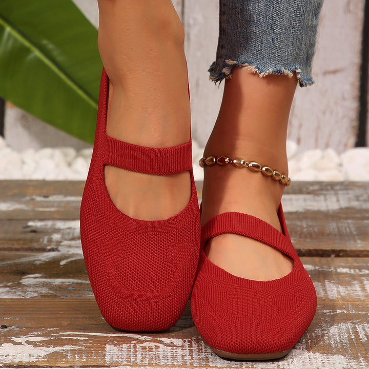 Ladies Cheerful Mary Jane Ballerinas Lune London
