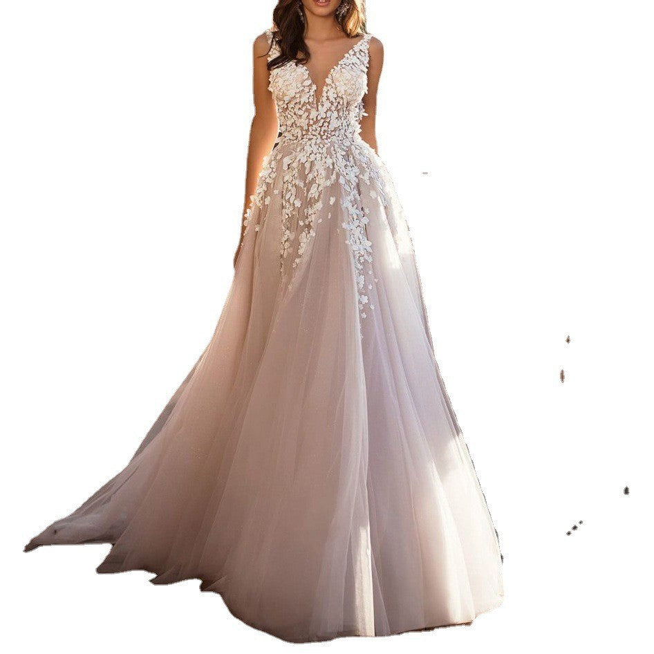 Lune London | Elegant Wedding Dress Embroidery Long Skirt
