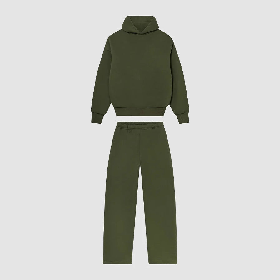 Hoodie and jogger pants set for women with high collar and elastic waistband Lune London