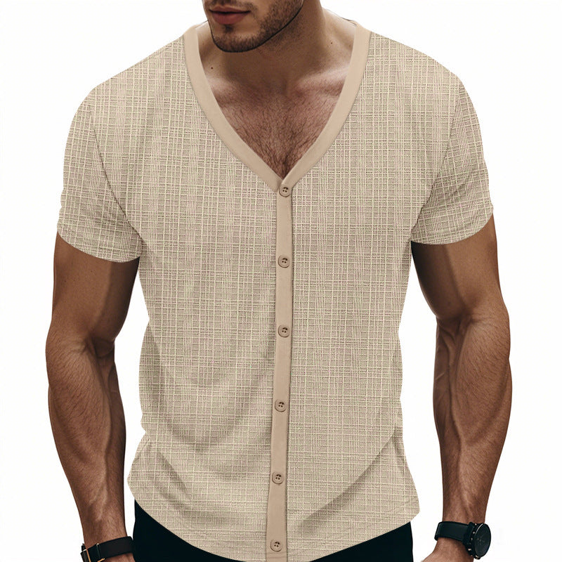 Short sleeve shirt for men with structured design Lune London