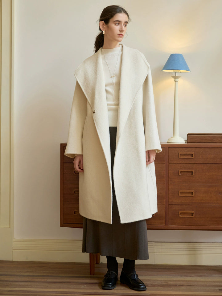 Lune London | Plus Size Long Coat Minimalist Wrap Design