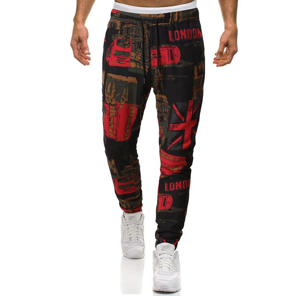 Fashion leisure pants for men with a unique London Lune London design
