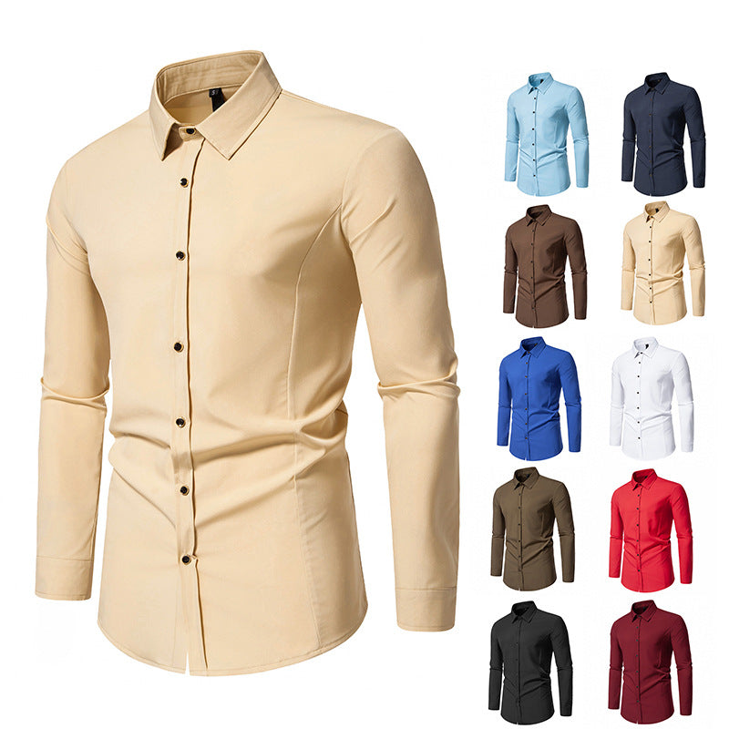 Trendy long sleeve shirt for men with a chic elegant cut Lune London