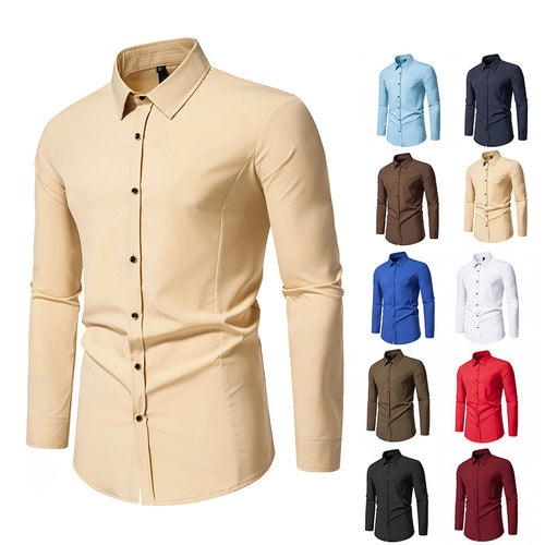 Trendy long sleeve shirt for men with a chic elegant cut Lune London