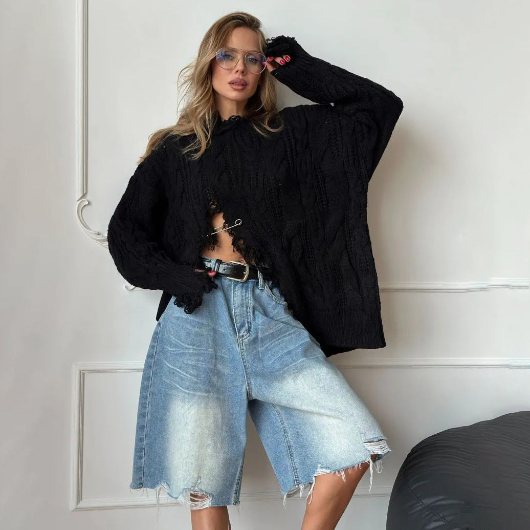 Oversized knitted sweater for women Lune London