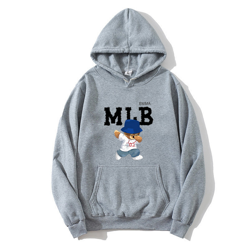 Ladies hoodie with creative animal and lettering design Chic & Stil