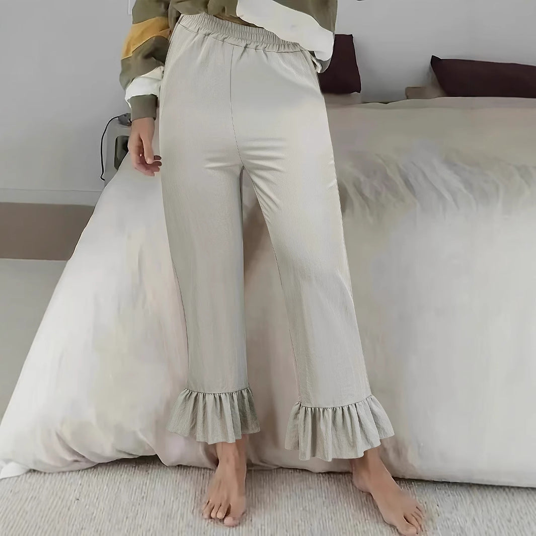 Ladies Cozy Culotte with Ruffle Finish Lune London