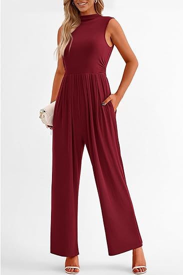 Elegant Woman Flowy Jumpsuit Lune London