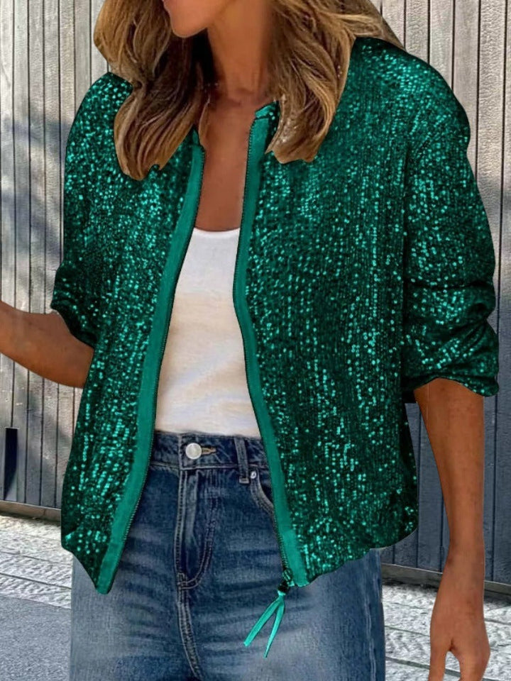 Women's Sequin Jacket In A Modern Cut Lune London