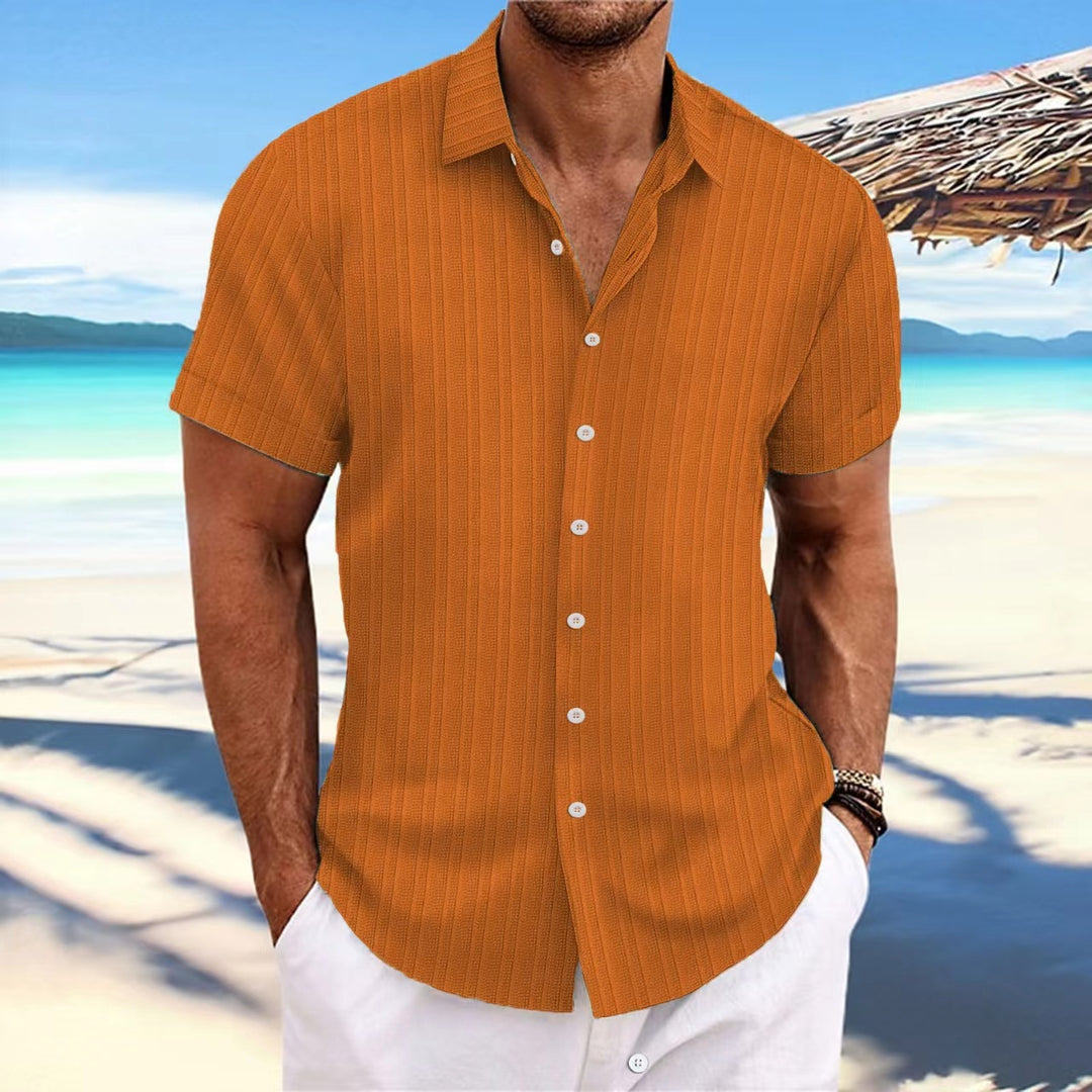 Casual short-sleeved striped shirt for men Lune London