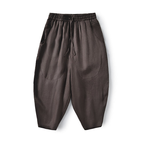 Linen pants for women with a relaxed fit and elastic waist Lune London