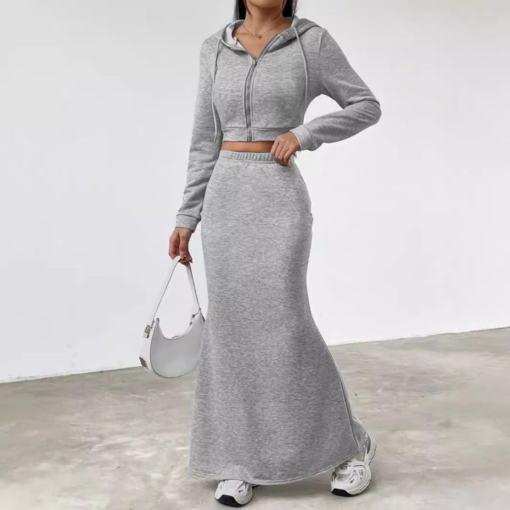 Lune London women's hoodie set and maxi skirt