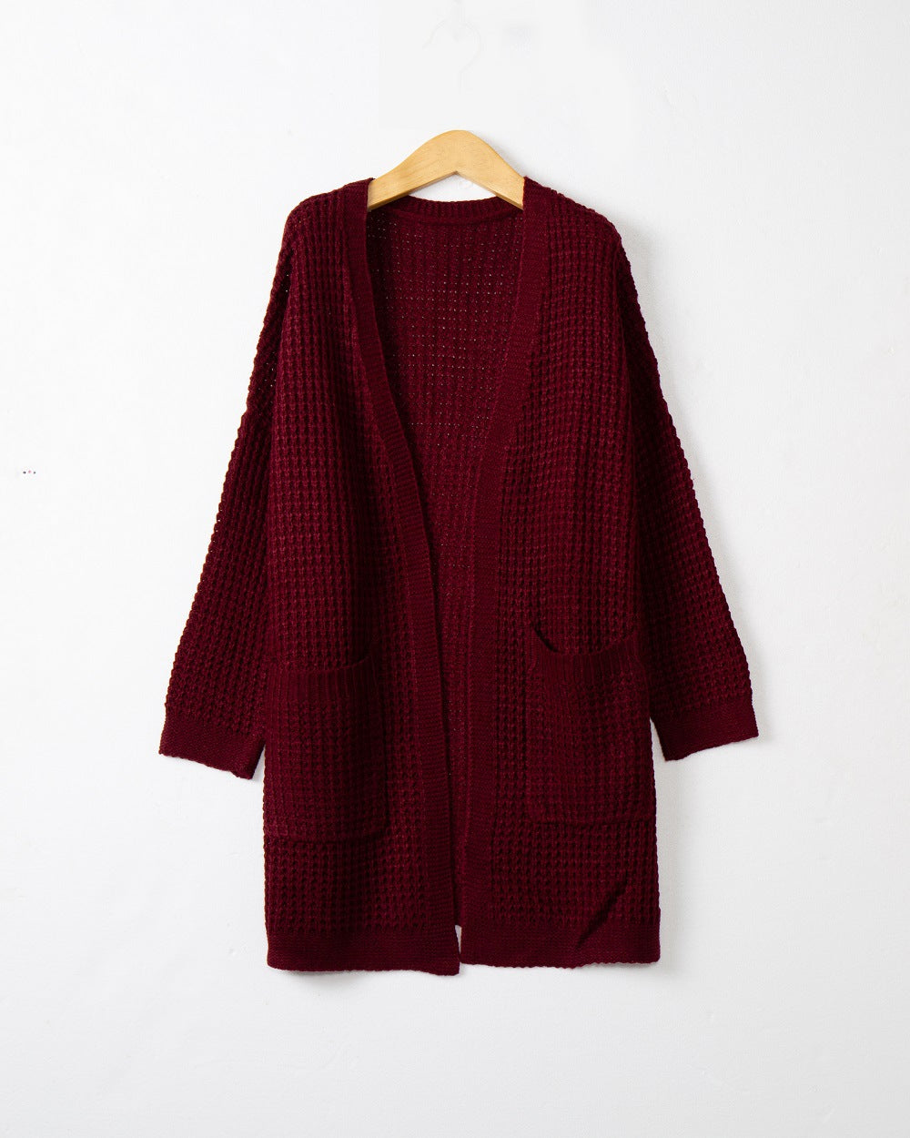 Casual knit cardigan for women with pockets and open cut Lune London