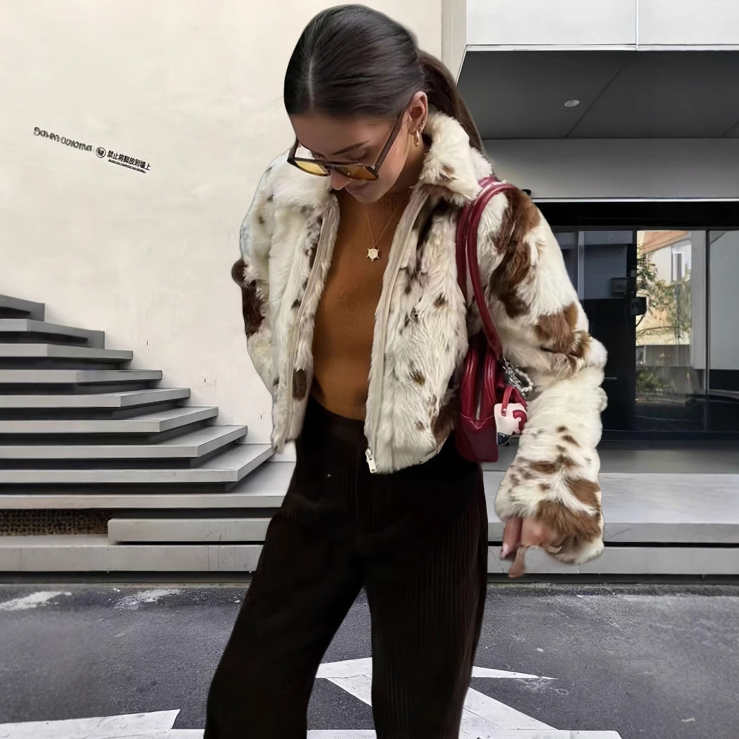 Faux fur jacket for women, elegant and durable Lune London