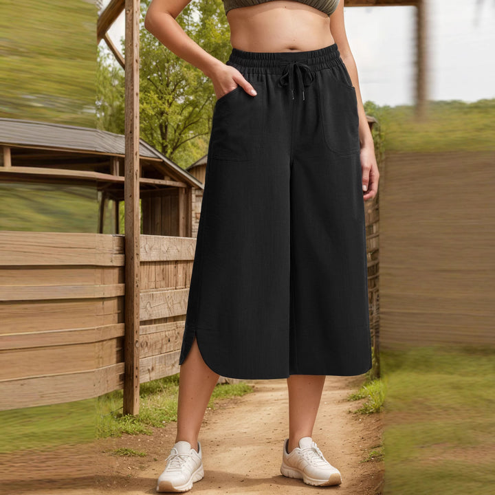 Lune London women’s drawstring culotte pants
