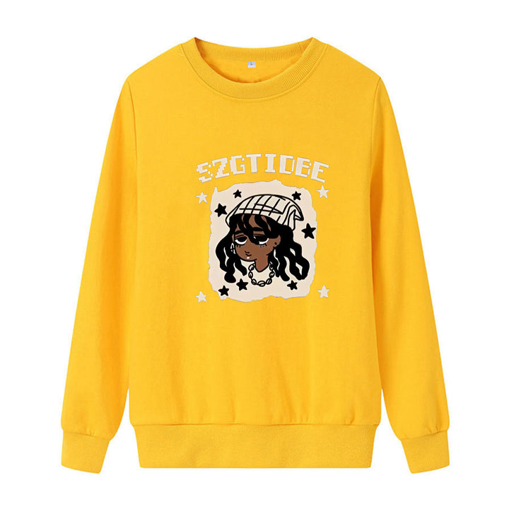 Women's casual sweatshirt with artistic print Chic & Stil