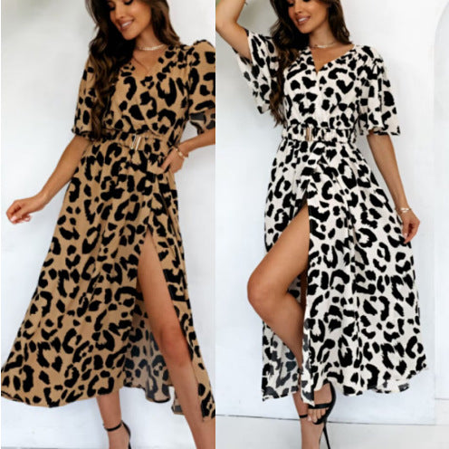 Lune London Leopard Print Maxi Dress for Women