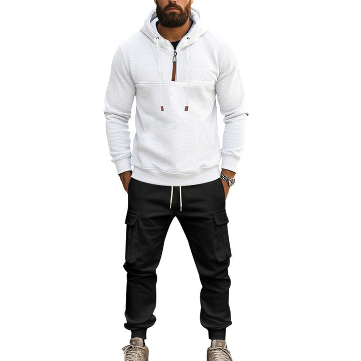 Men's casual hoodie with practical cargo pants Lune London