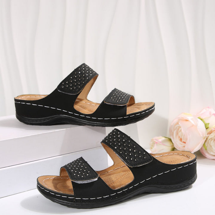 Ladies Stylish Lune London Soft Foam Slide Sandals