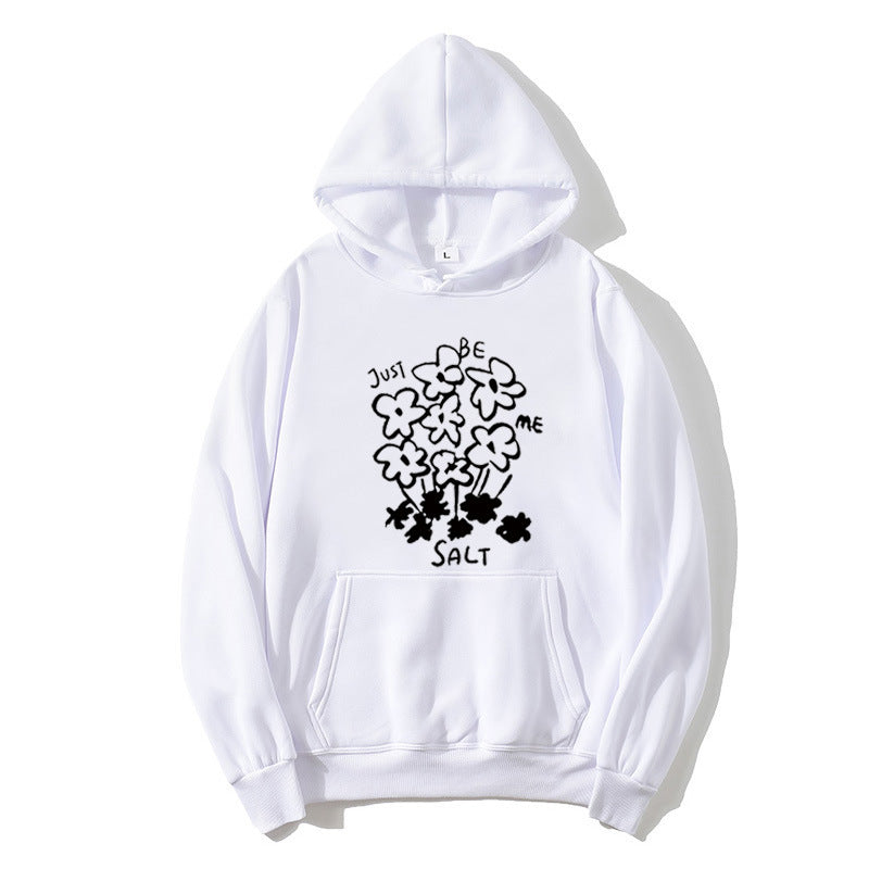 Women's hoodie with artistic floral motif Chic & Stil