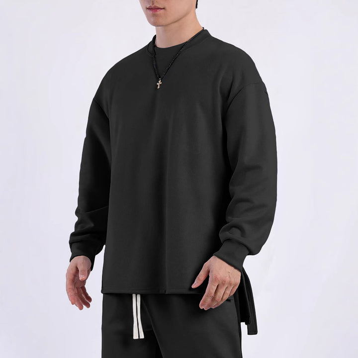 Long sleeve women's t-shirt with an innovative cut and functional side slits Lune London