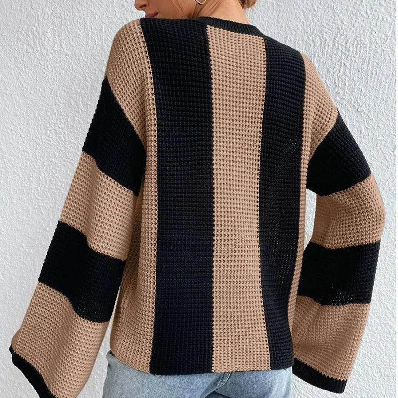 Pull tricoté pour femmes avec coupe oversized et design respirant Chic & Stil