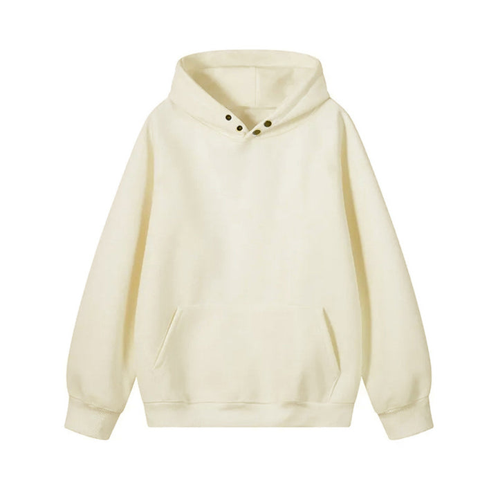 Hooded sweatshirt for women with innovative cut and practical snap buttons Lune London